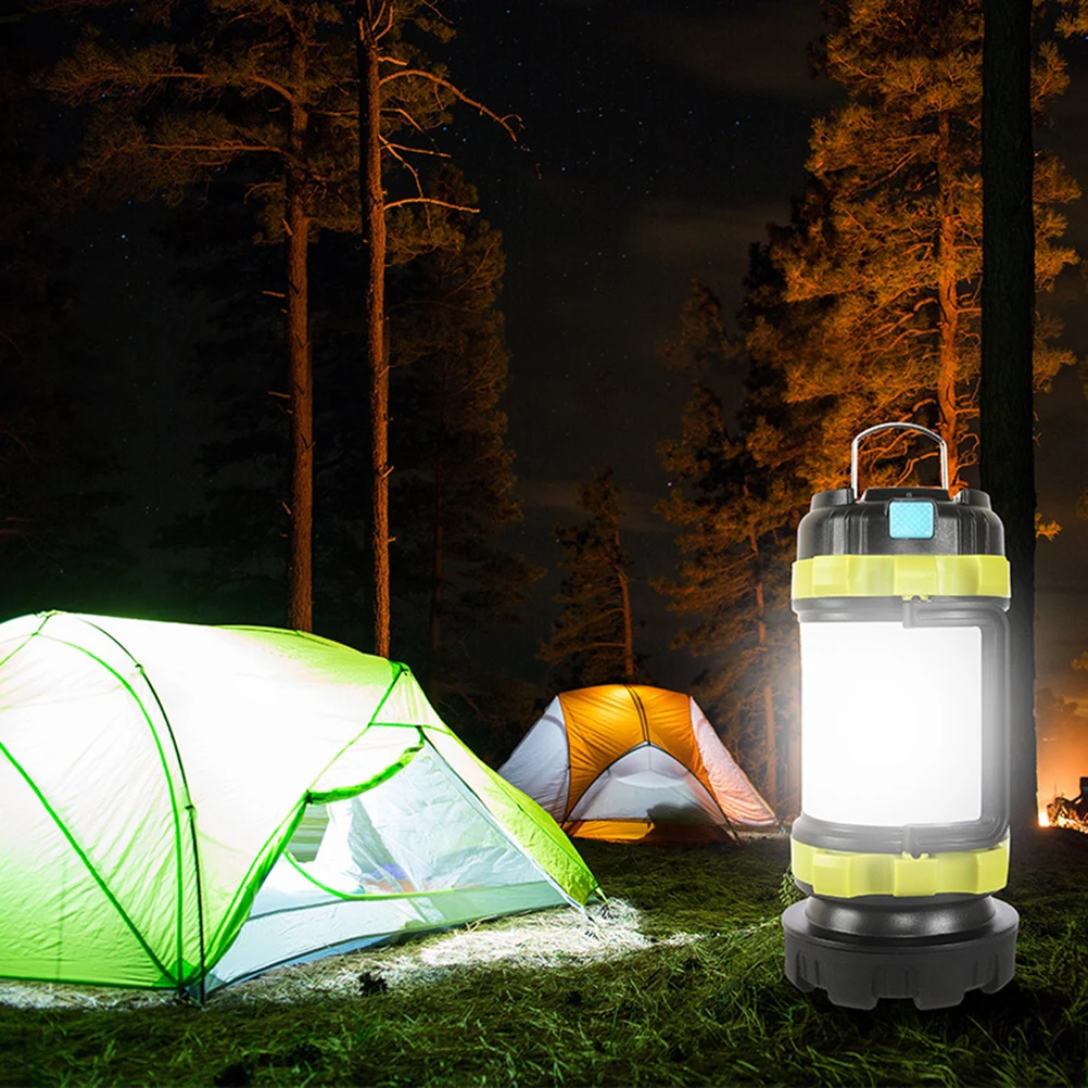

Portable Camping Lantern LED Rechargeable Light USB Flashlight Waterproof Outdoor Hiking Emergency Lamp Practical Handle Design