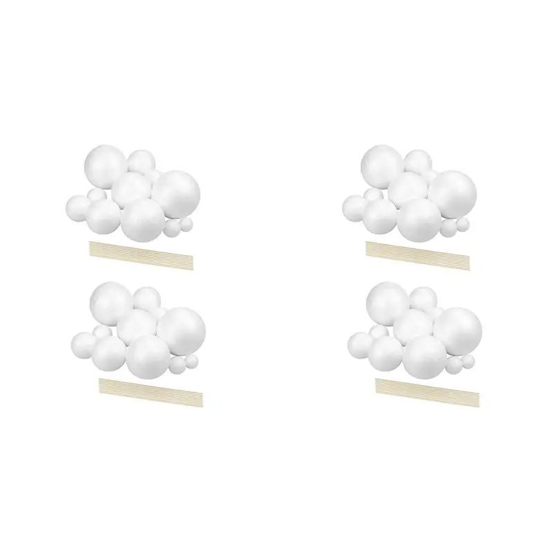 HRBAJ-Solar System Project Kit, Planet Model Crafts 56 Mixed Sized Polystyrene Spheres Balls For School Science Projects