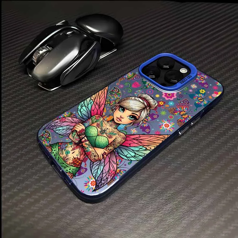 ديزني تينكر بيل لسامسونج A56 A55 A54 A53 A52 A51 A36 A35 A34 A33 A32 A31 A26 A25 A24 A23 غطاء فوندا الملونة