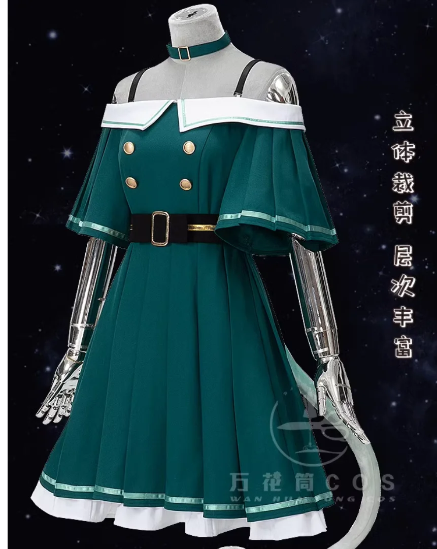 Fresco verano recién Kusanagi Nene Cosplay disfraz Halloween Navidad PJSK S-XL Cardan Emperador tela linda oreja falda cola