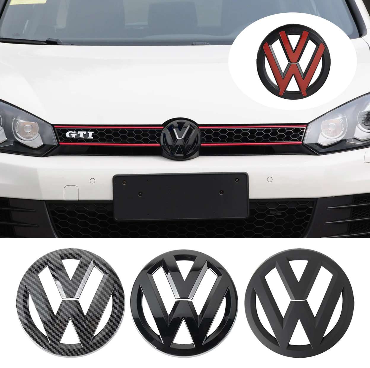 Non-destructive Front Hood Badge Rear Trunk Lid Cover Emblem Sticker Decoration For Volkswagen VW Golf 7 MK7 2014 2015 2016 2017