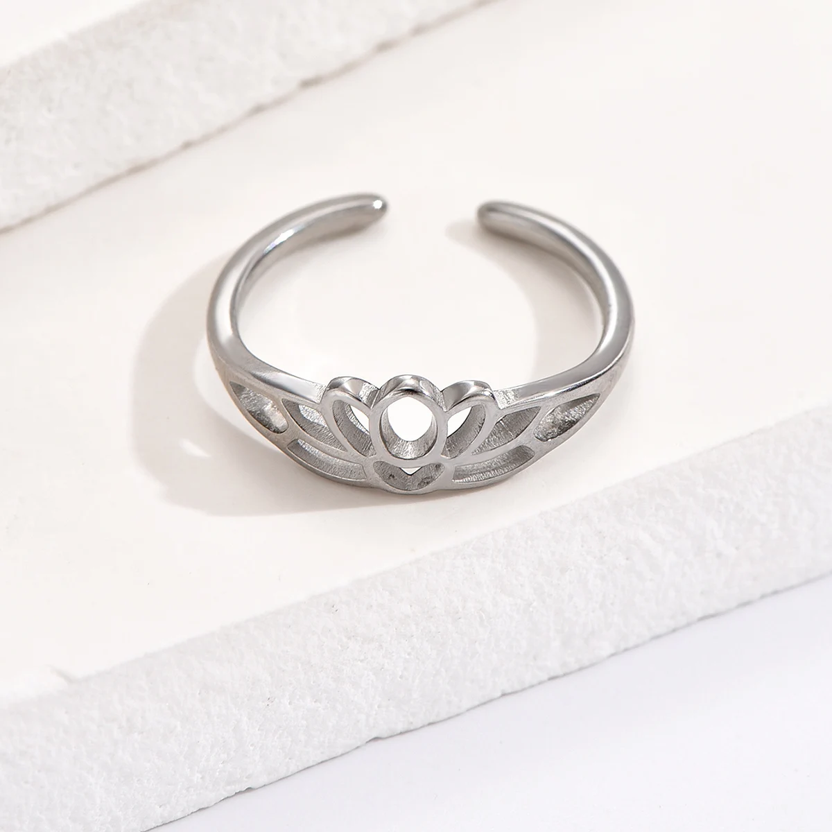 7pcs Adjustable Open Size Stainless Steel Toe Rings Set