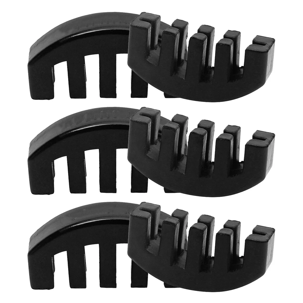 

6pcs Violin Mute Round Five Claws Rubber Silencers for All Instruments Parts Practice Accessories Beginner Cello Guitar