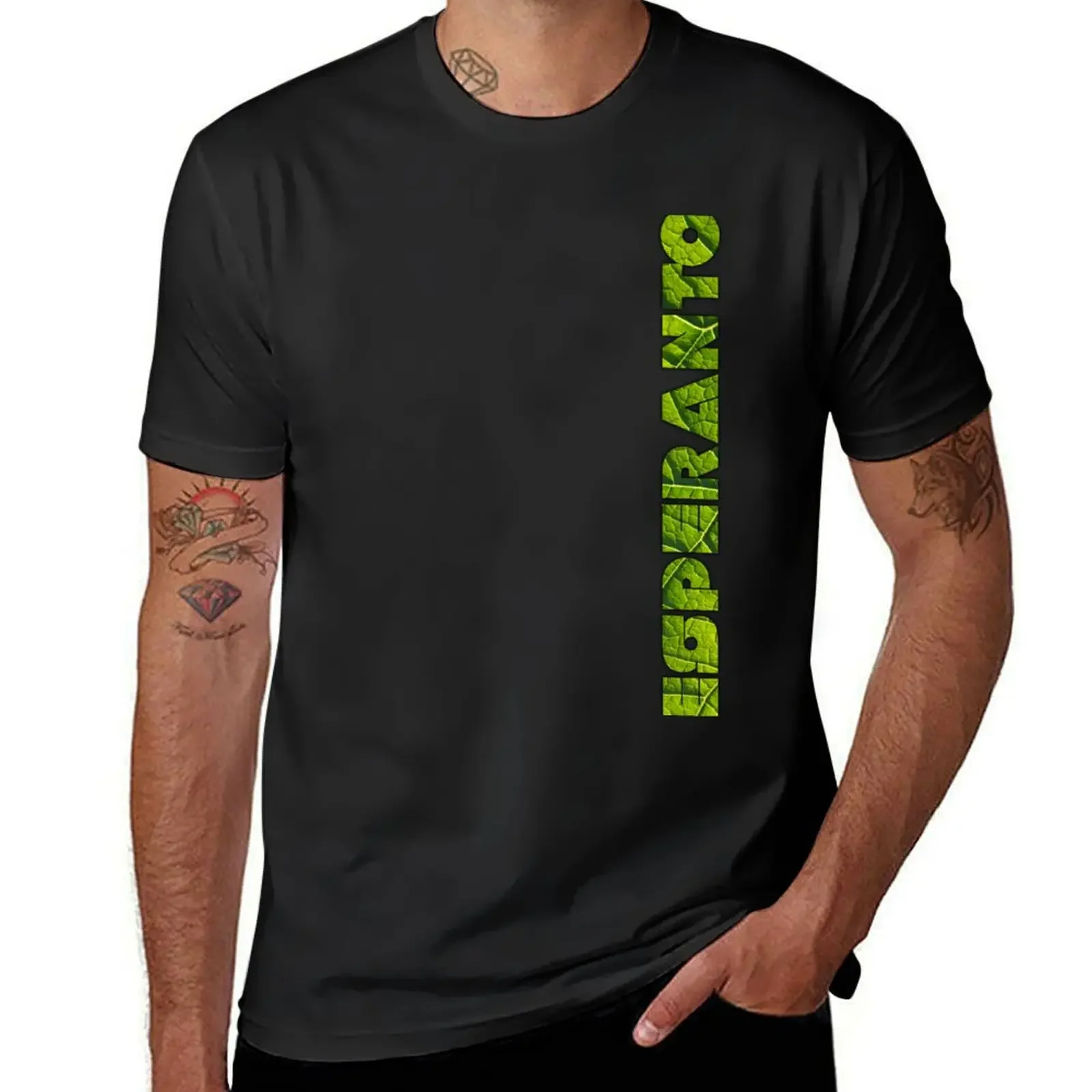 Esperanto - black T-Shirt Aesthetic clothing quick drying plain black t shirts men