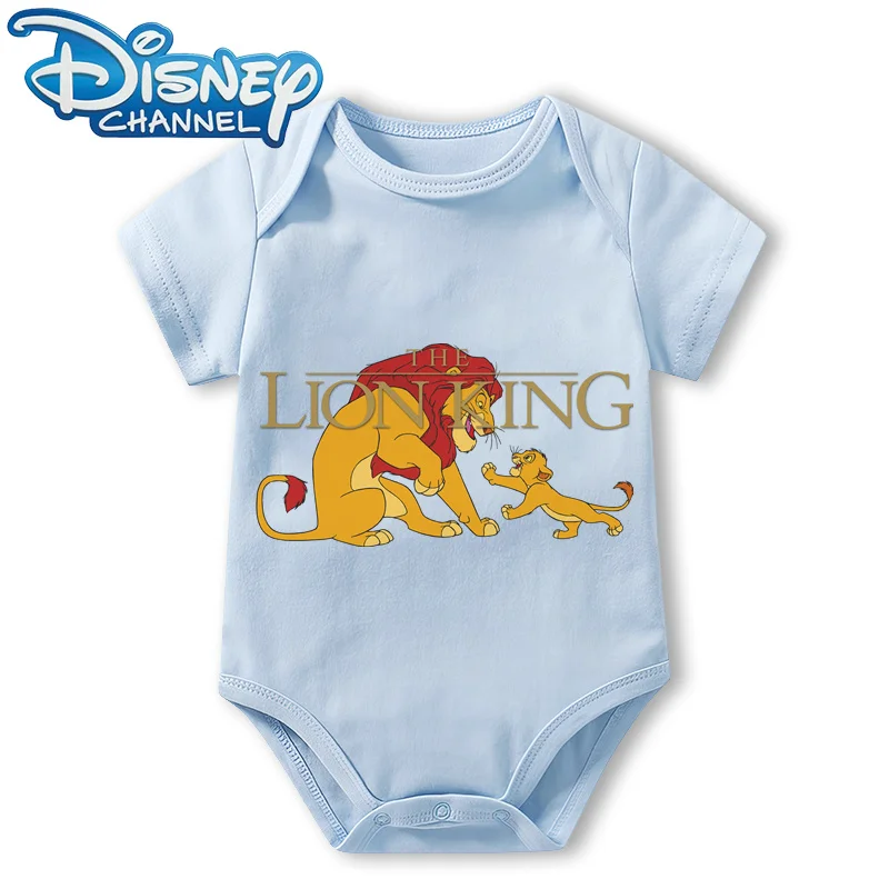 Baby Clothes Bodysuit for Newborn Infant Jumpsuit Boys Girls Disney The Lion King Short Sleeves Romper Onesies 0 To 12 Months