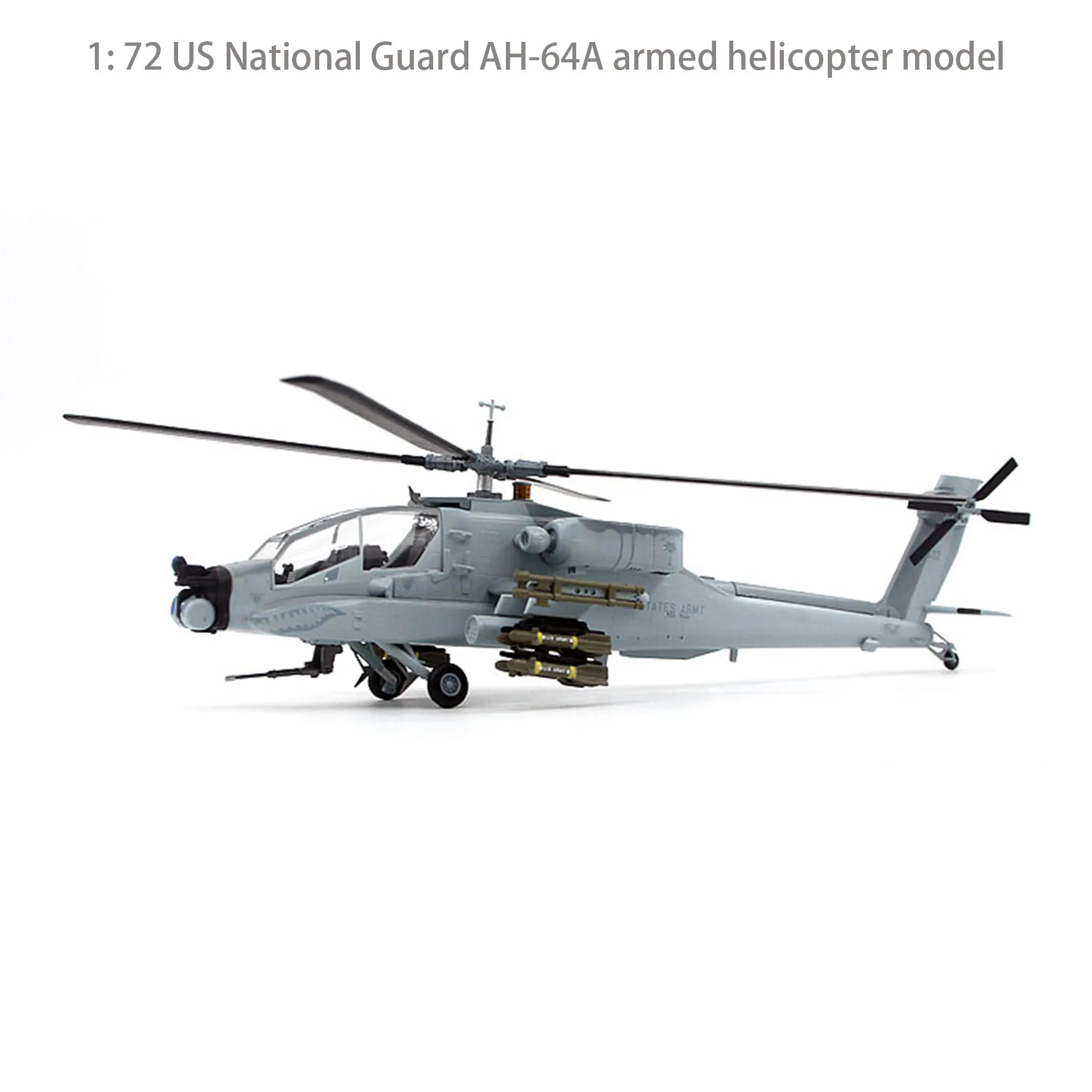 1: 72 US National Guard AH-64A armed helicopter model Finished ornaments 37026