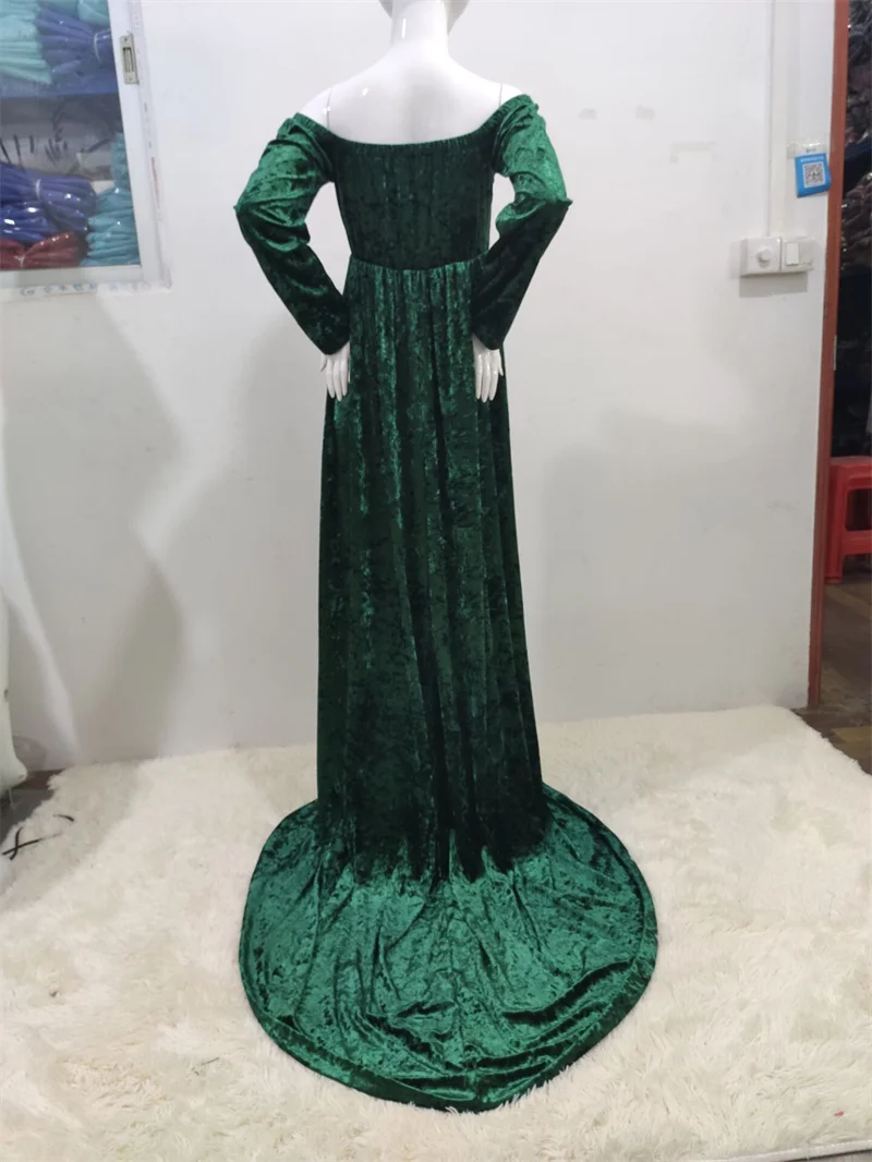 2026 New Pregnancy Gown Sexy Maternity Dresses Photoshoot Long Sleeve  Pregnant Women Dress Photography Props Loose Clothing view 6