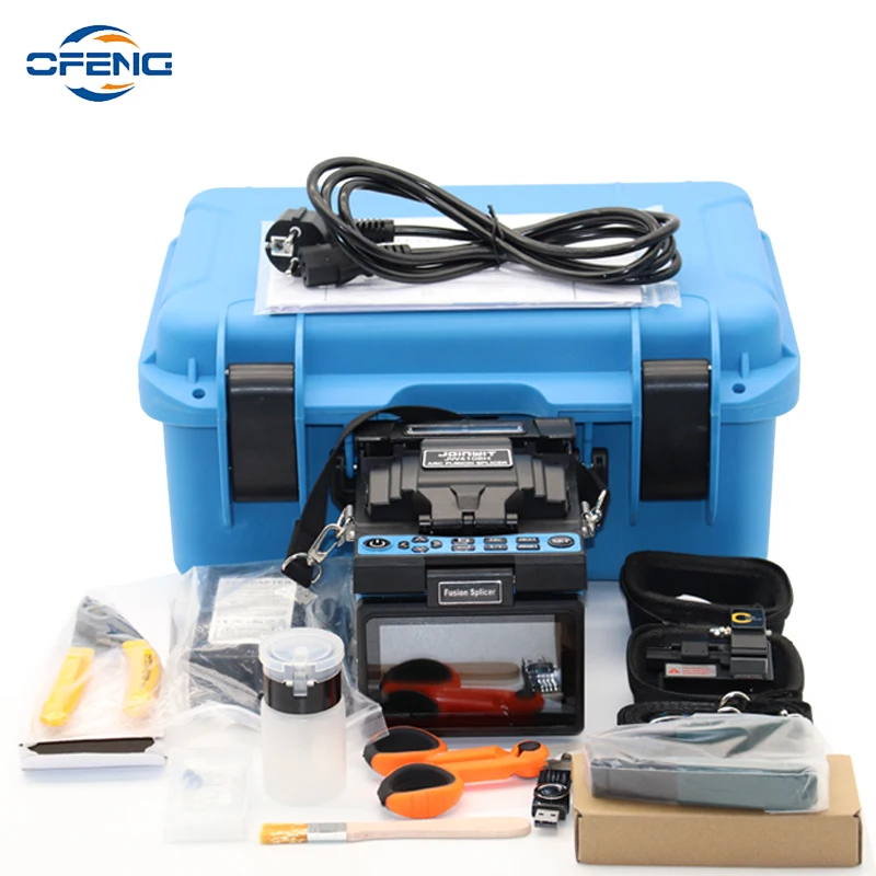 

Joinwit JW4108H SM MM Digital Fiber Fusion Splicer FTTH Fiber Optic Splicing Machine 4 Motors 7S Splicing 15S Heating customized