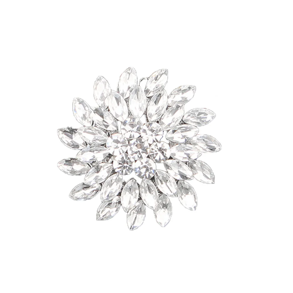 

1 Pair Shoe Clip For Women Sunflower Design Silver Durable Buckle Decorative Accessory For Flats Boots Sandals Pumps Wedding