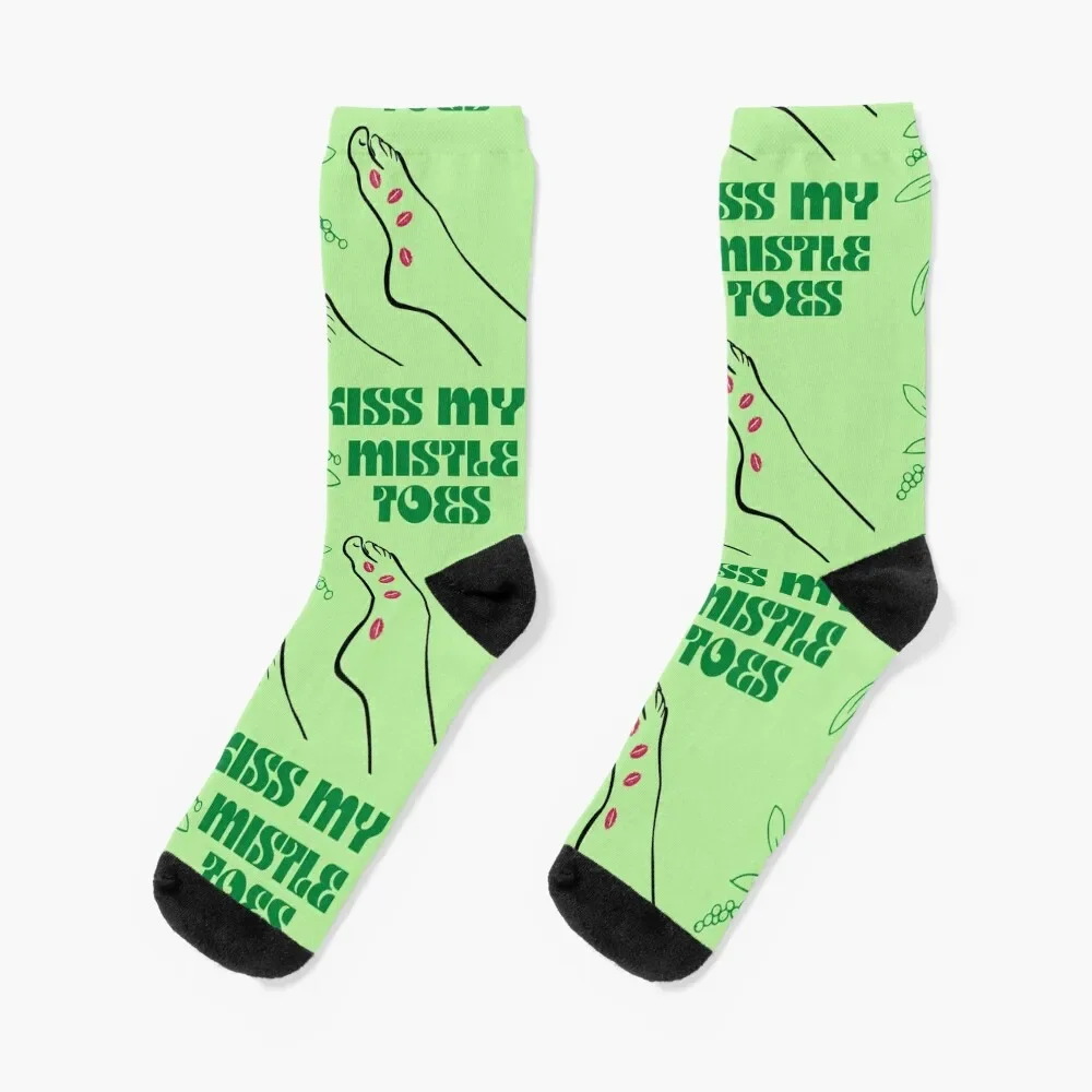 Kuss meine Mistel Socken Tennis süße Designer Socken für Mädchen Männer