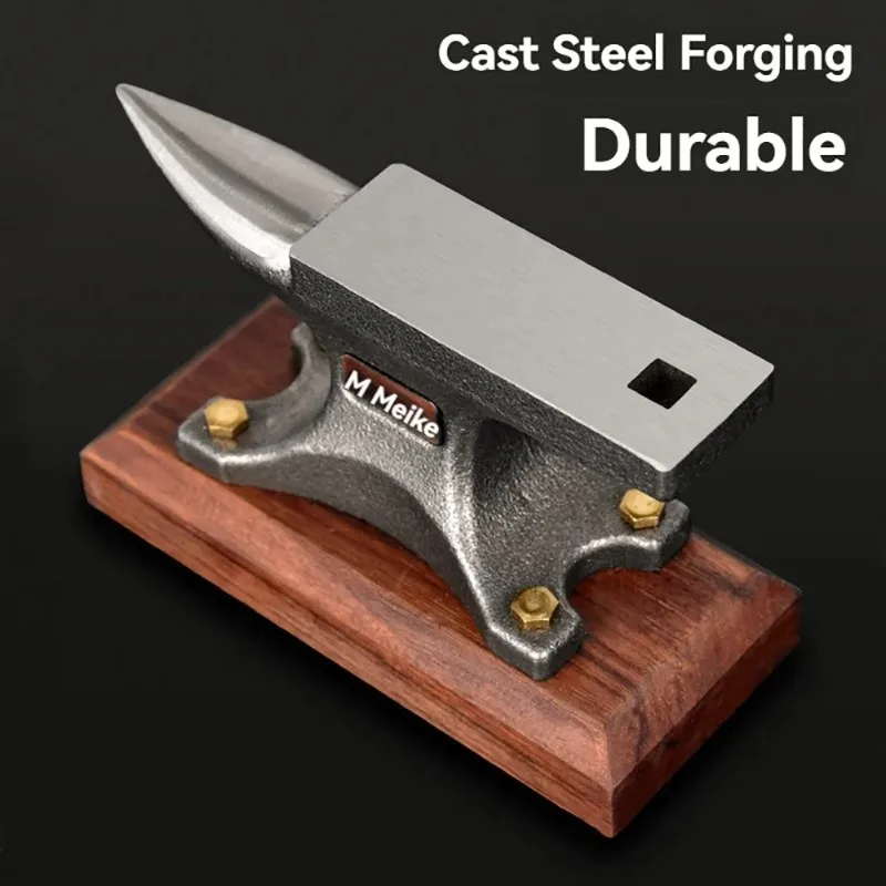 Cast Steel Anvil Jewelry Tool, Vintage Horned Precision Metalsmith Bench Block for Watch Repair Parts Processing, Hardware Gear