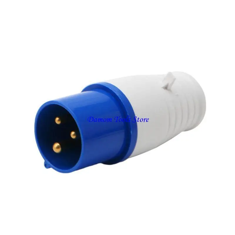 57BE 16 AMP 3 PIN PLUT Industrial Plug 220-250V Weathprofling IP44 2P+E 3PHASE 16A