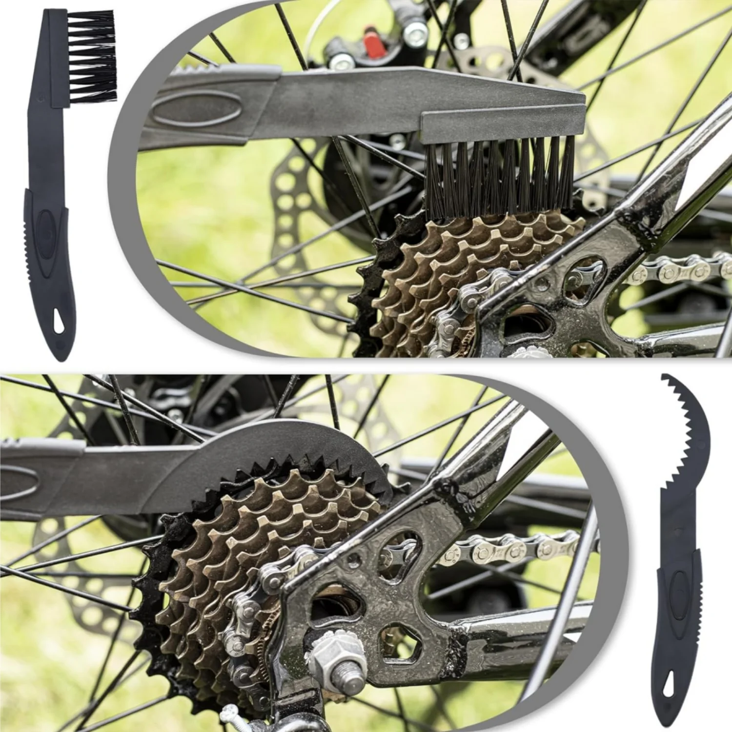 Bike Chain Cleaner Kit Including Chain Oil Lubricant,Bike Chain Degreaser,Chain Scrubber and Bicycle Cleaning Brush Tools image 5