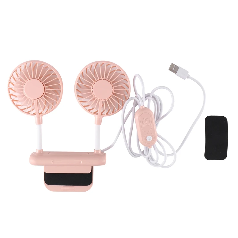 Pequeno USB Powered Mini Fan, Desktop Table Cooling Fan, Braçadeira ajustável, 3 Velocidades, Office Laptop