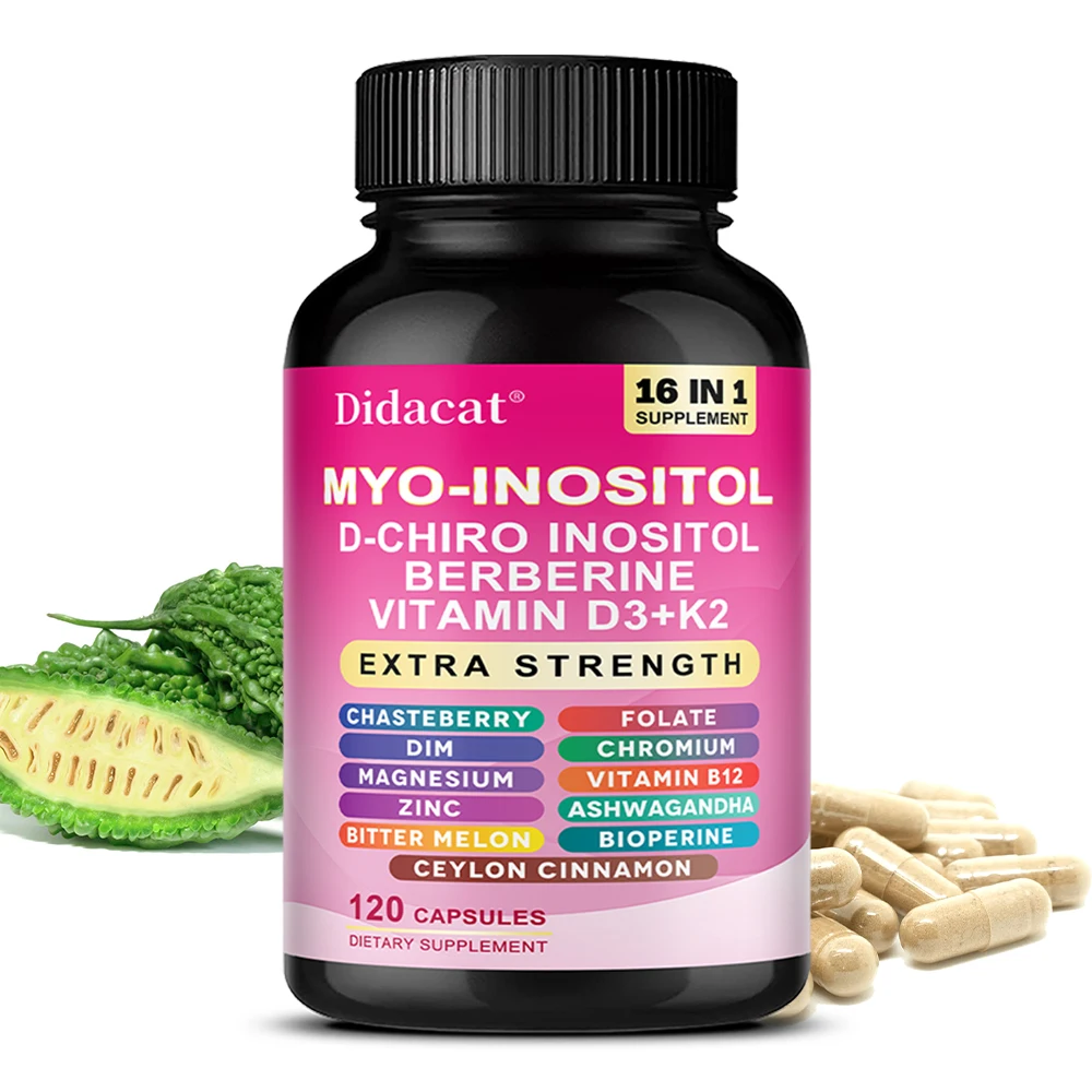 

Myo-Inositol и D-Chiro-Inositol Капсулы Баланс Гормоны, Поддержка женского здоровья, Баланс здоровья сердца, Здоровая кожа и волосы