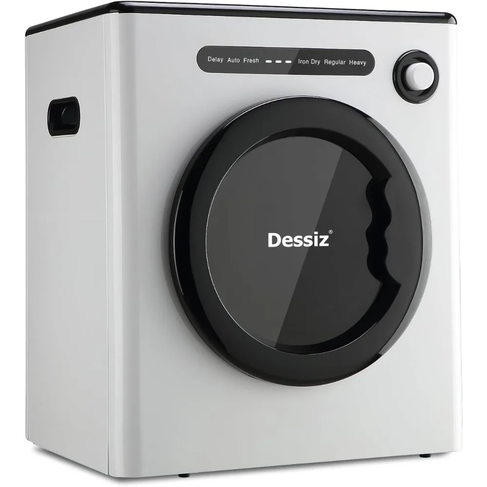 DTD10-WHITE سعة 11 رطل مدمجة، 110 فولت 970 وات ملابس محمولة مساحات صغيرة RVs وشقق هادئة وقوية وسهلة الاستخدام، Su