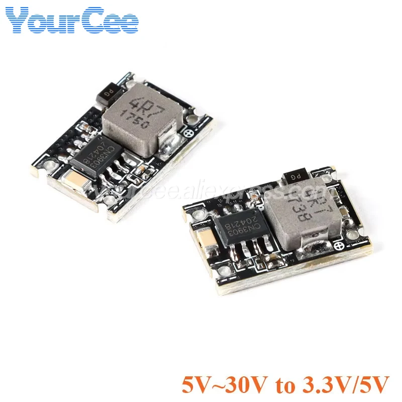 10pcs/1pc 3A Mini DC-DC Buck Step Down Converter Board Module 5V-30V to 3.3V 5V DC Voltage Regulator PCB Board Power Module