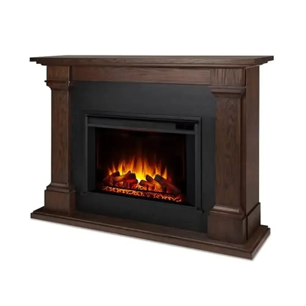 

Электрический каминный обогреватель, вставка с дистанционным управлением, регулируемый термостат, таймер, 5100 БТЕ, реалистичное пламя, отдельно стоящий, 1000 кв. футов