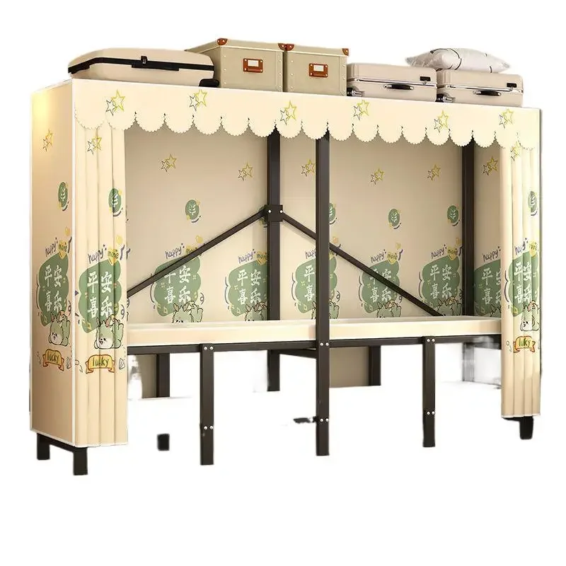 Wardrobe, simple assembly bedroom household cloth wardrobe, thickened, strong and durable folding full steel frame   8
