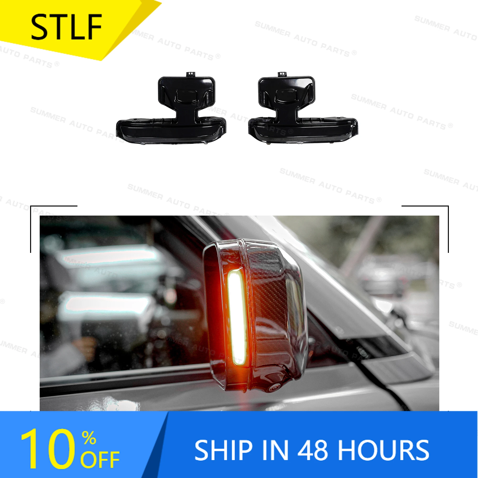 

Auto Parts Car Side Mirror Cover With Led Light for Land Rover Defender Accessories 90 110 130