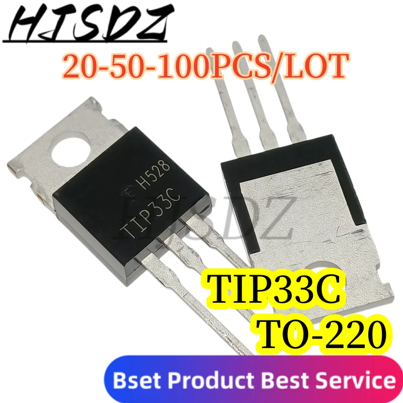 【20-50-100PCS/LOT】TIP33C TO-220 33C 100V 10A NPN power transistor in stock