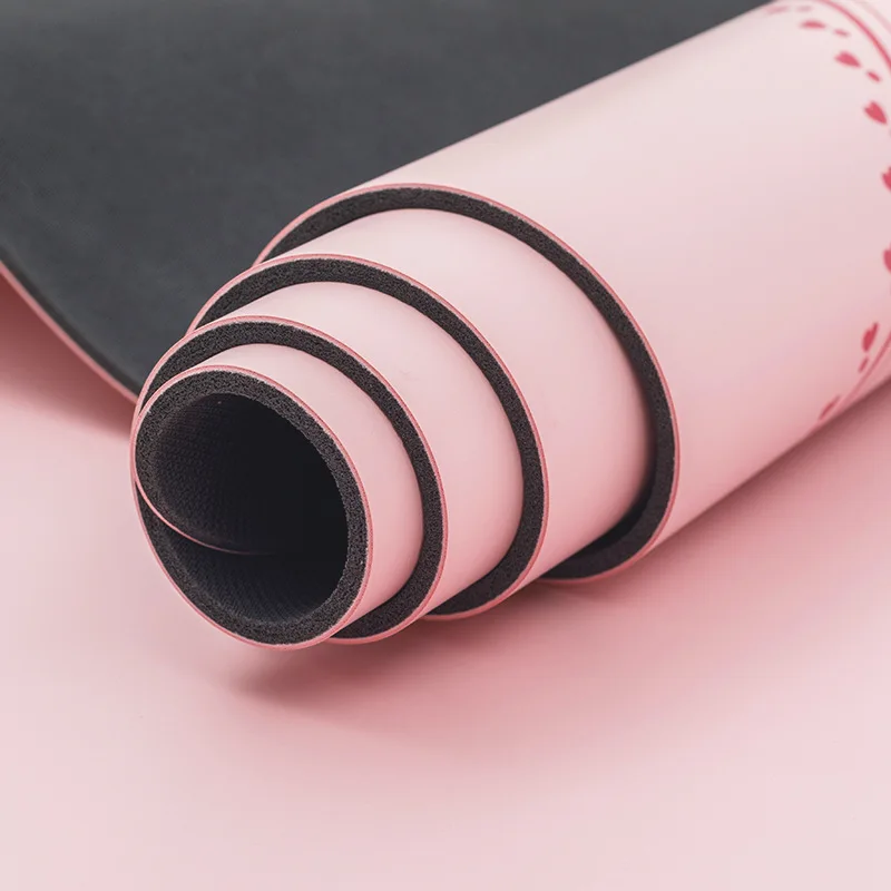 For Printed PU rubber yoga mat for women, sweat-absorbing and non-slip, local tyrant mat, water-absorbing, anti-cracking and non