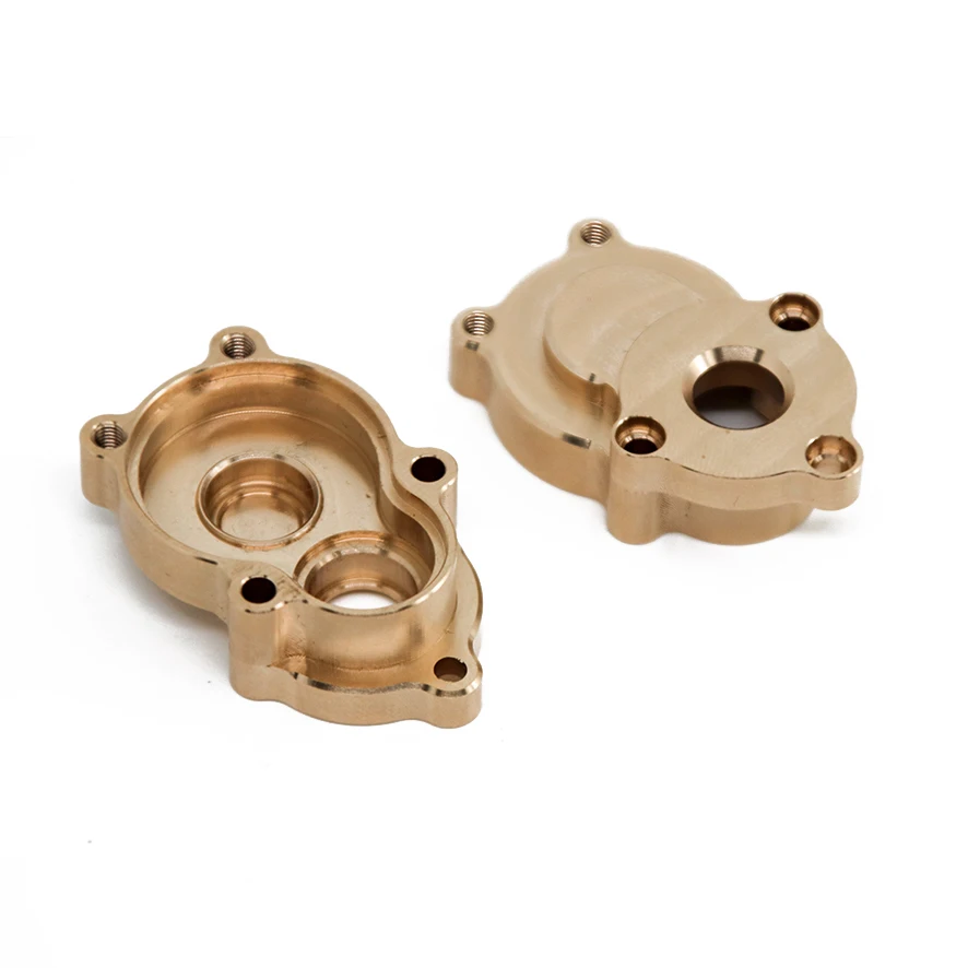 Brass Front and Rear Portal Axle Gear Housing for Absima CR1.8 Yucatan CR3.4 SHERPA YK4082 YK4102 1/8 1/10 RC Car Upgrade Parts