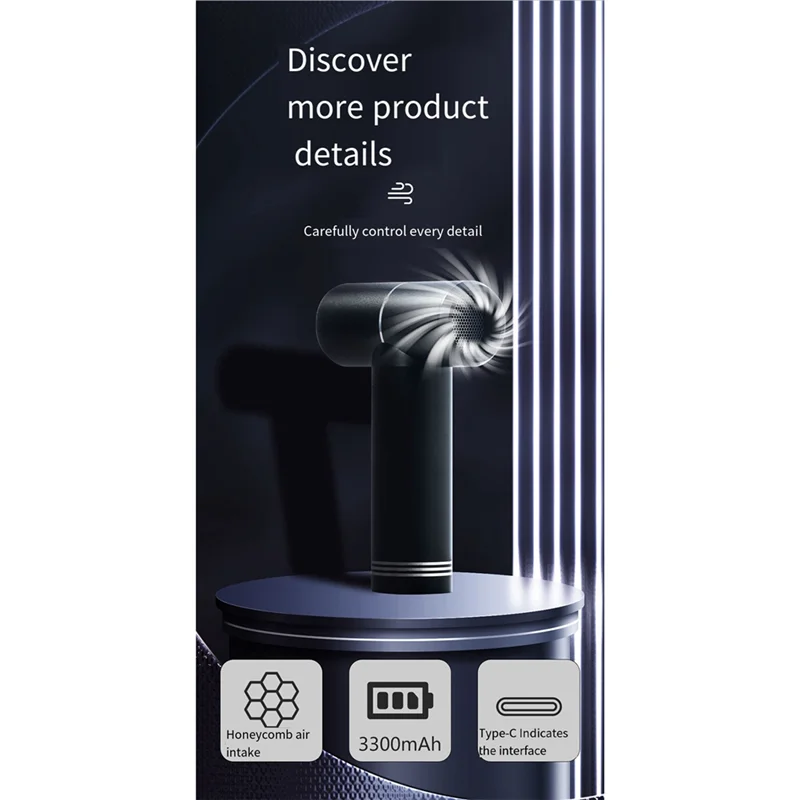 

GROCE-Turbo Jet Fan 100000 об/мин мини-электрический тряпка портативный многофункциональный уличный турбовентилятор для клавиатуры компьютера домашний автомобиль