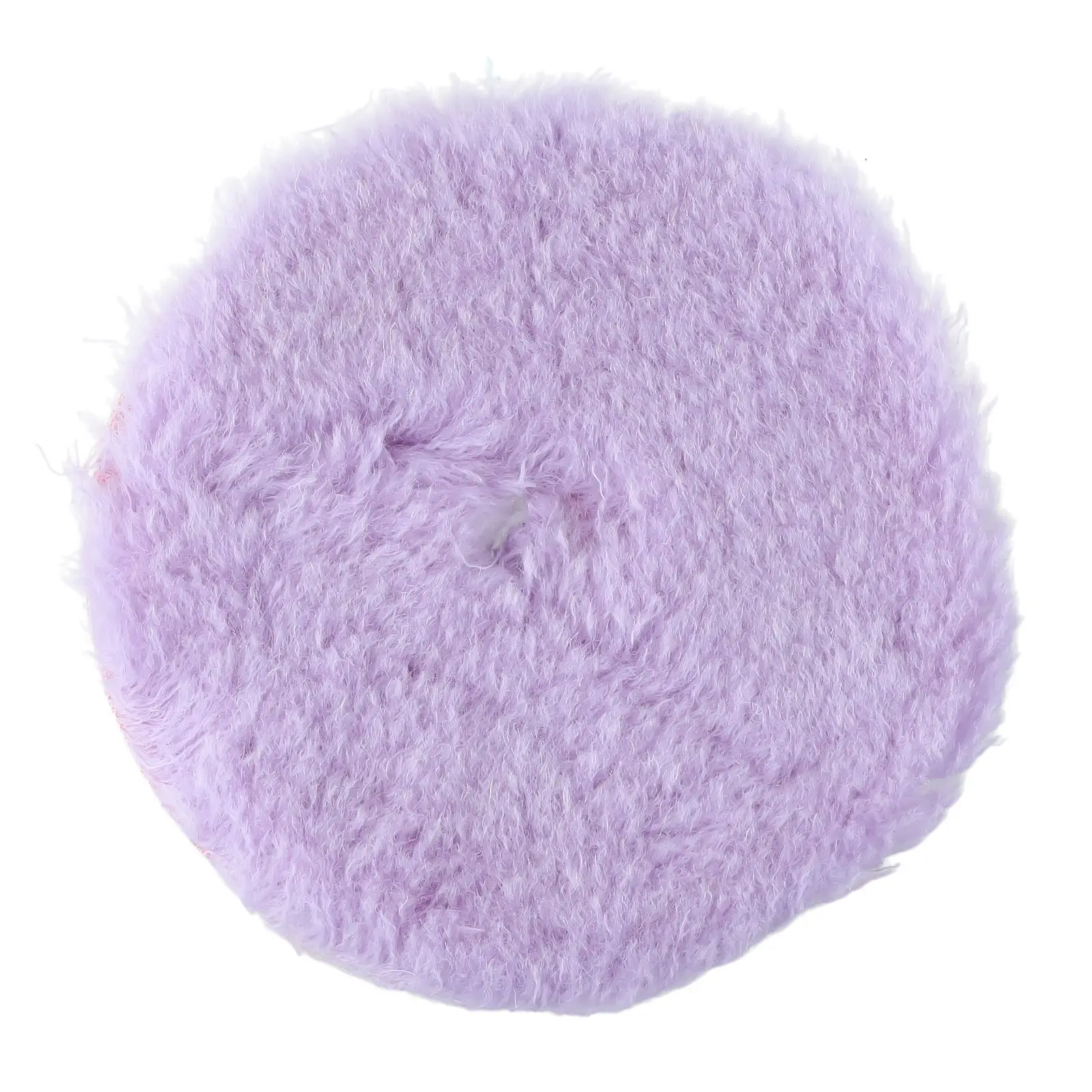 Long Wool Polishing Pad 5.5 Inch Car Paint Polishing Pad For Car Glass Furniture Waxing Polishing Hooks & Loops Purple