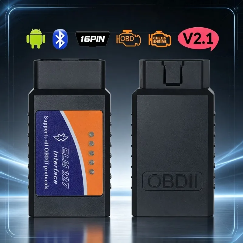 ELM327 Bluetooth OBD2 Scanner, Auto Fault Code Reader Car Diagnostic Detector Instrument Tool