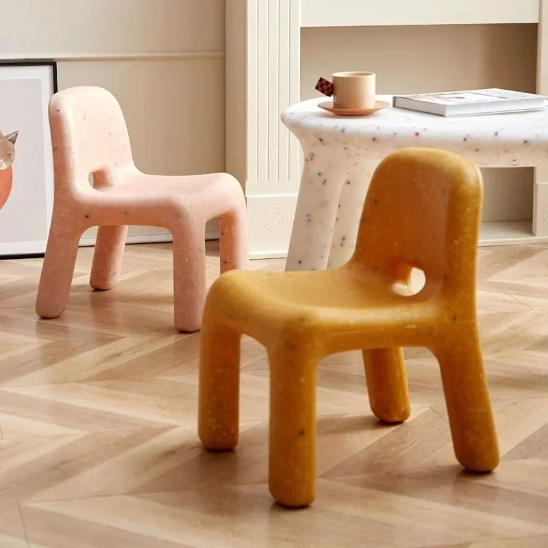 

Nordic Household Chair Backrest Cute Low Stool Small Stool Plastic Stools Plastic Chairs Furniture Pouf Vanity Chair Ottoman