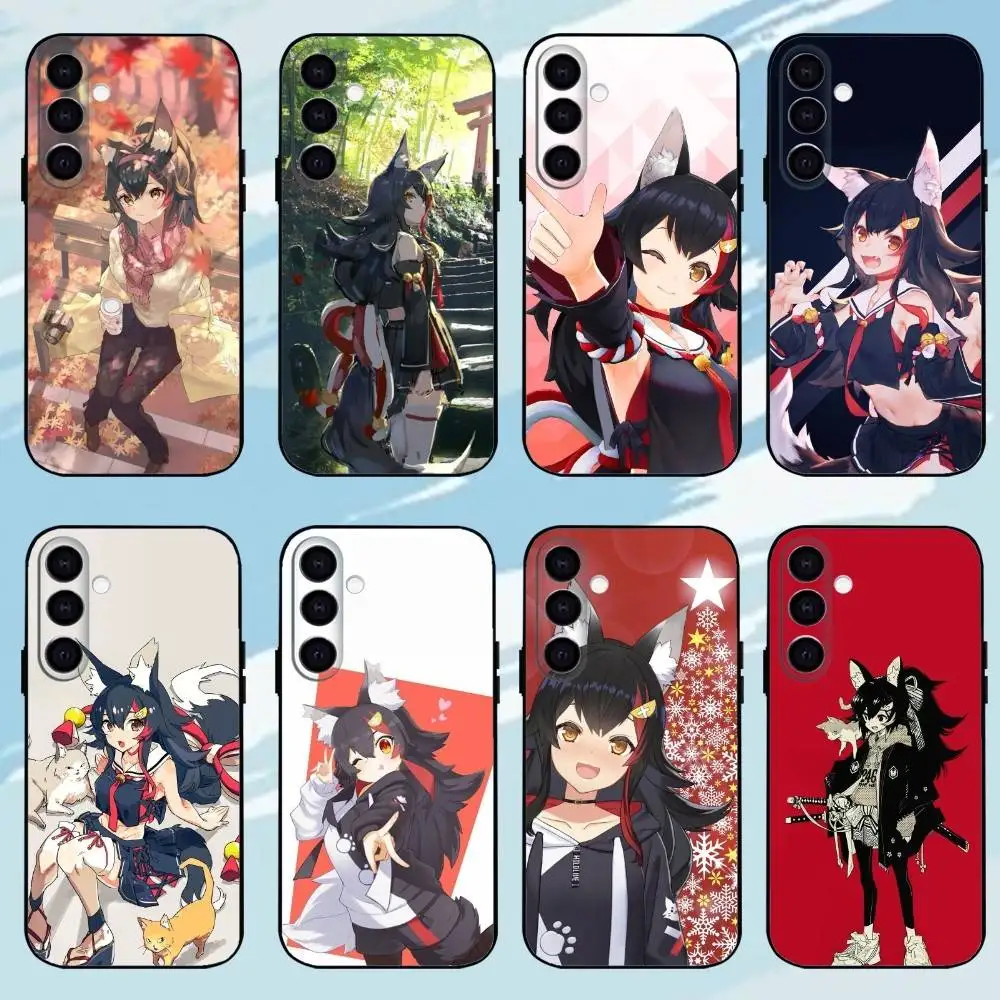 

Ookami Mio Black Shell Phone Case For Samsung Galaxy A73,A72,A71,A70,A53,A52,A51,Others Soft Black Shell