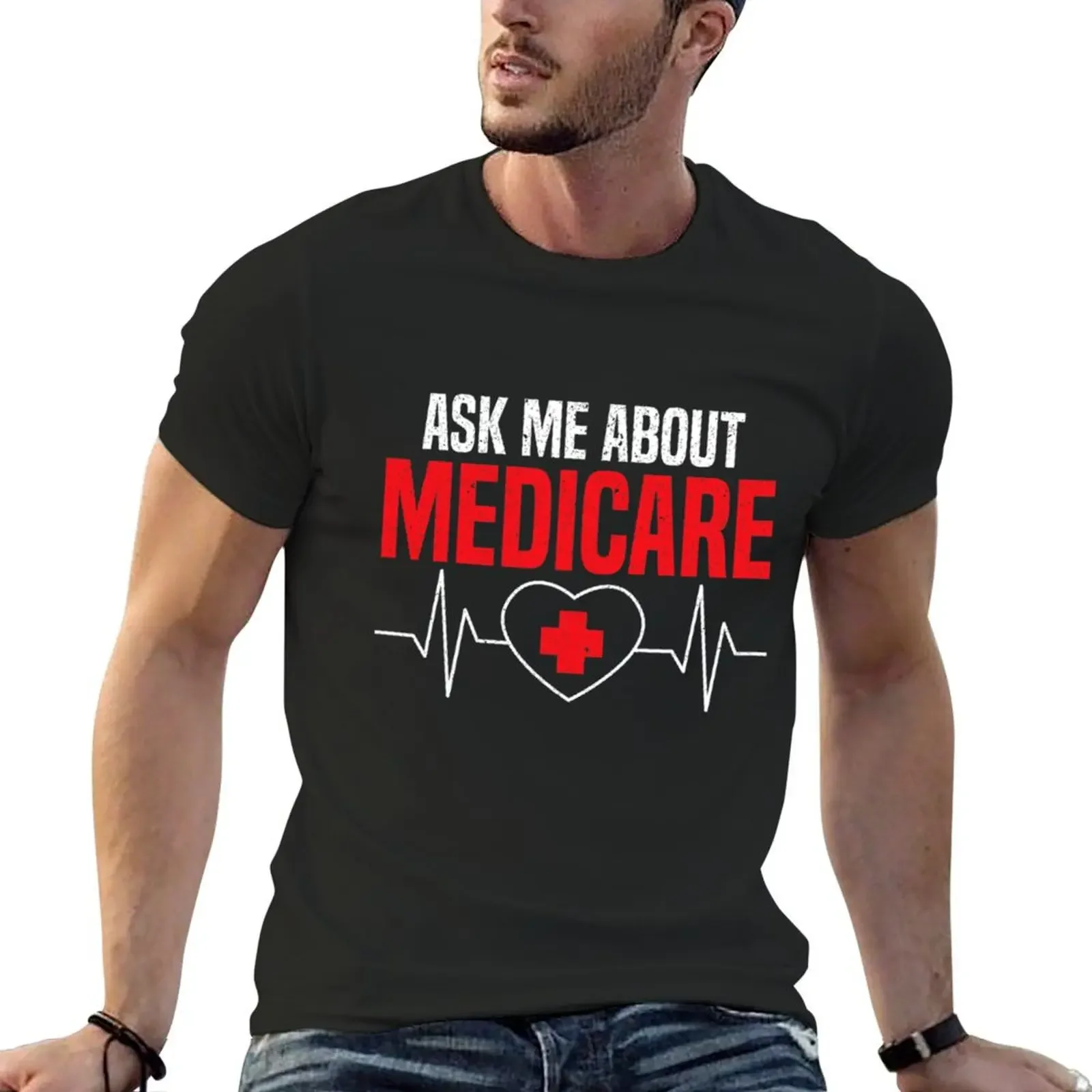 Ask Me About Medicare for a Funny Insurance Broker T-Shirt anime tshirt designer shirts t shirts men