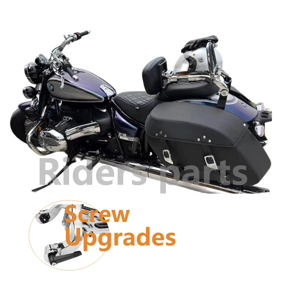 

For BMW R18 Bagger RTC Motorcycle Accessories Sissy Bar Multi-Purpose Driver Passenger Backrest with Folding Luggage Rack