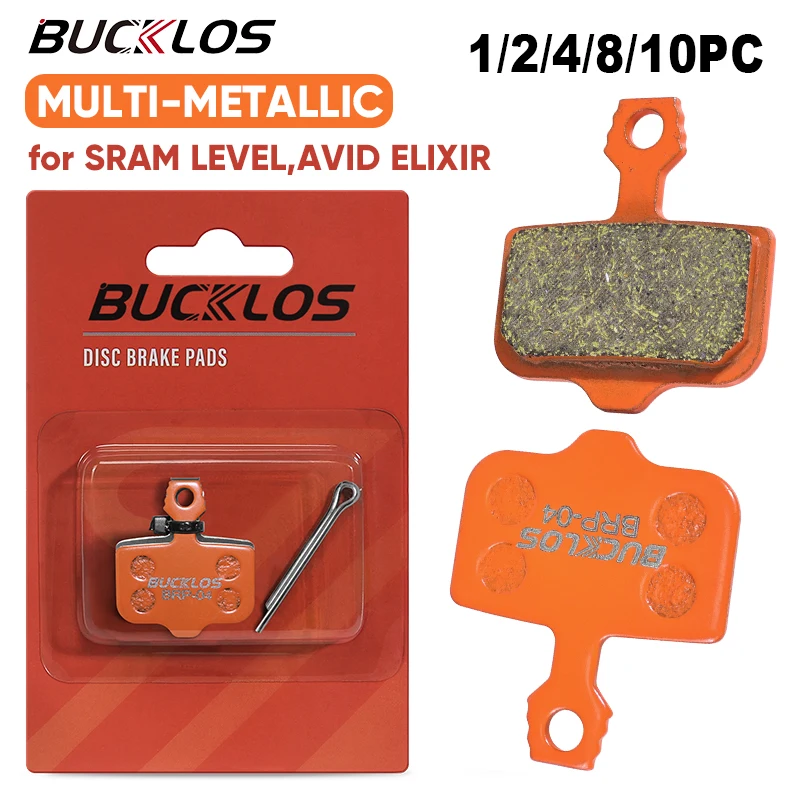 

BUCKLOS Multi-Metallic Bicycle Hydraulic Disc Brake Pad for Sram AVID Wear-resistant Bike Brake Pads Road Gravel Cycling Parts