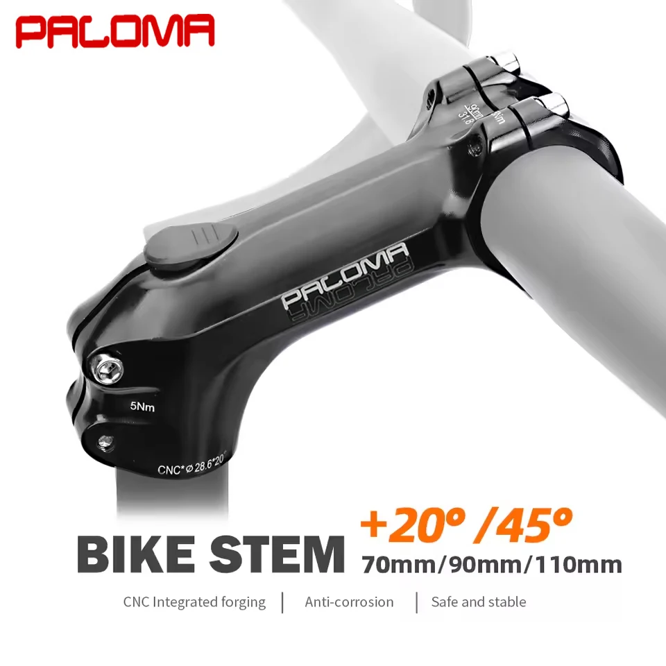 

Paloma MTB CNC Bike Stem 31.8mm Power Parts Riser Bicyle Handlebar Stem 20/45 Degree Handle Extender Off Road Mtb Power Stem