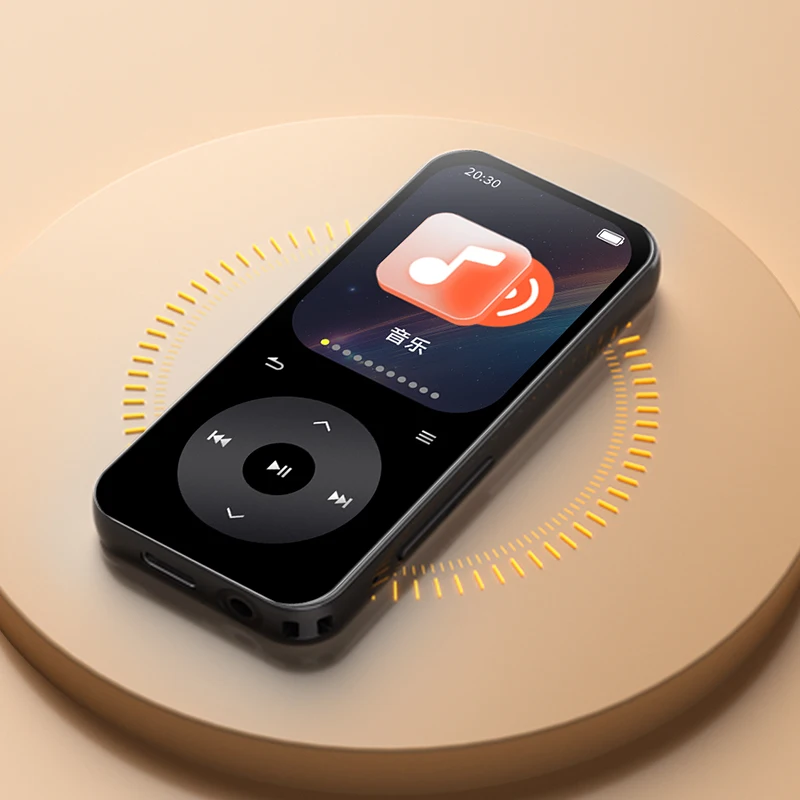مشغل MP3 محمول جديد 2025 للطلاب مع بلوتوث 5.4، صوت بدون فقدان، شاشة عالية الدقة 2.01 بوصة، عمر بطارية طويل 35 ساعة