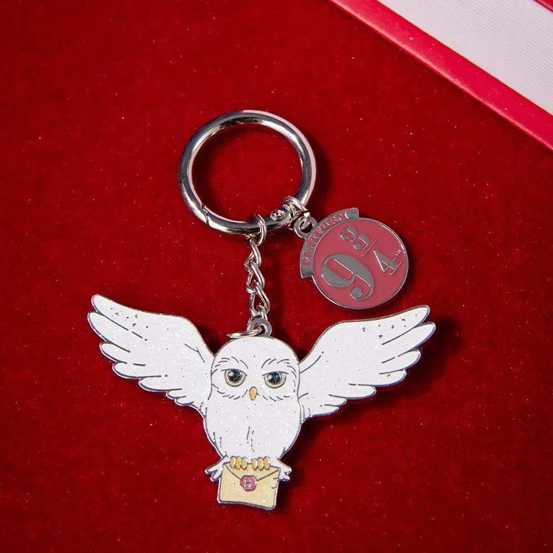 MINISO Harry Potter Series Hedwig Metal Pendant Student Creative Backpack Decoration Owl Magic Style Accessories Boy&girl Gift