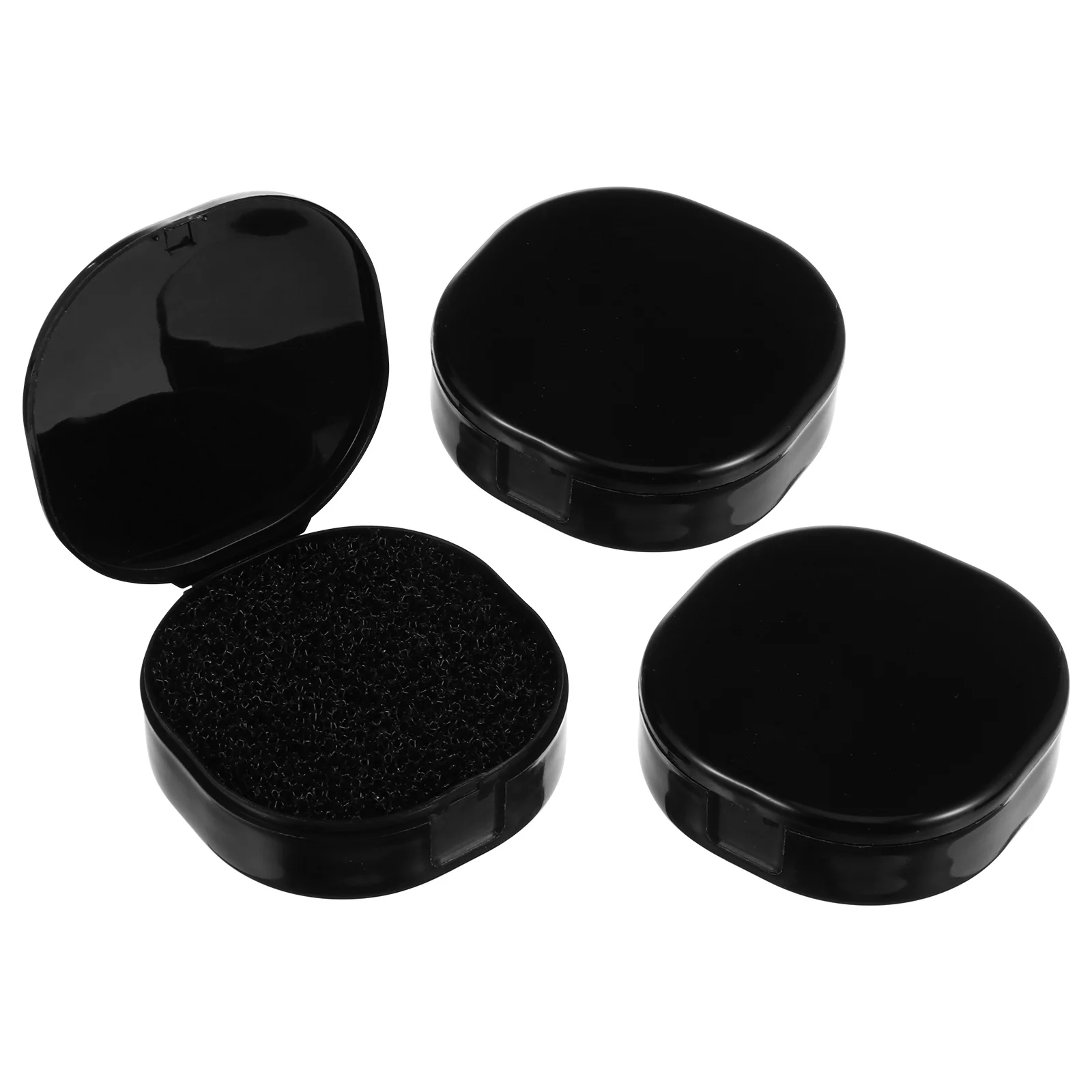 3Pcs Makeup Brush Cleaner Box Gentle Slide Eyeshadow Tool Color Removal Sponge Makeup Brush Cleaner Sponge Cleaning Box