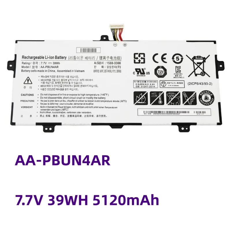 

7.7V 39Wh AA-PBUN4AR Laptop Battery For Samsung NP900X5L 940X3L NT900X5P NT900X5L NP940X3LK01US