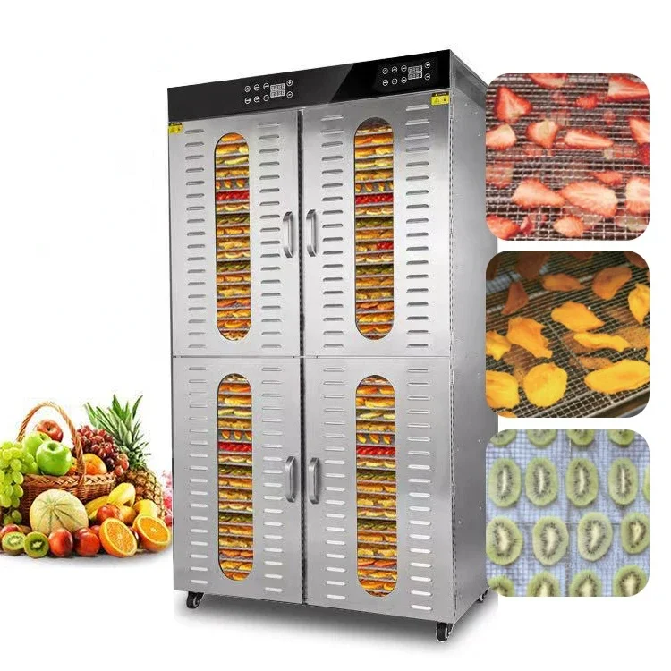 

Factory Direct Supply 80 Trays Fruit Dehydrator Industrial Fruits Vegetables Dryer Food Dehydrator Machine