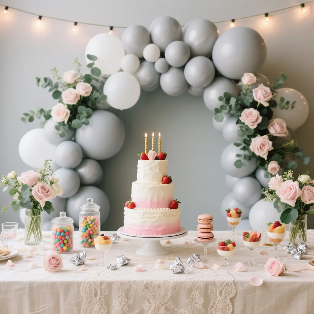 White Grey Balloons…