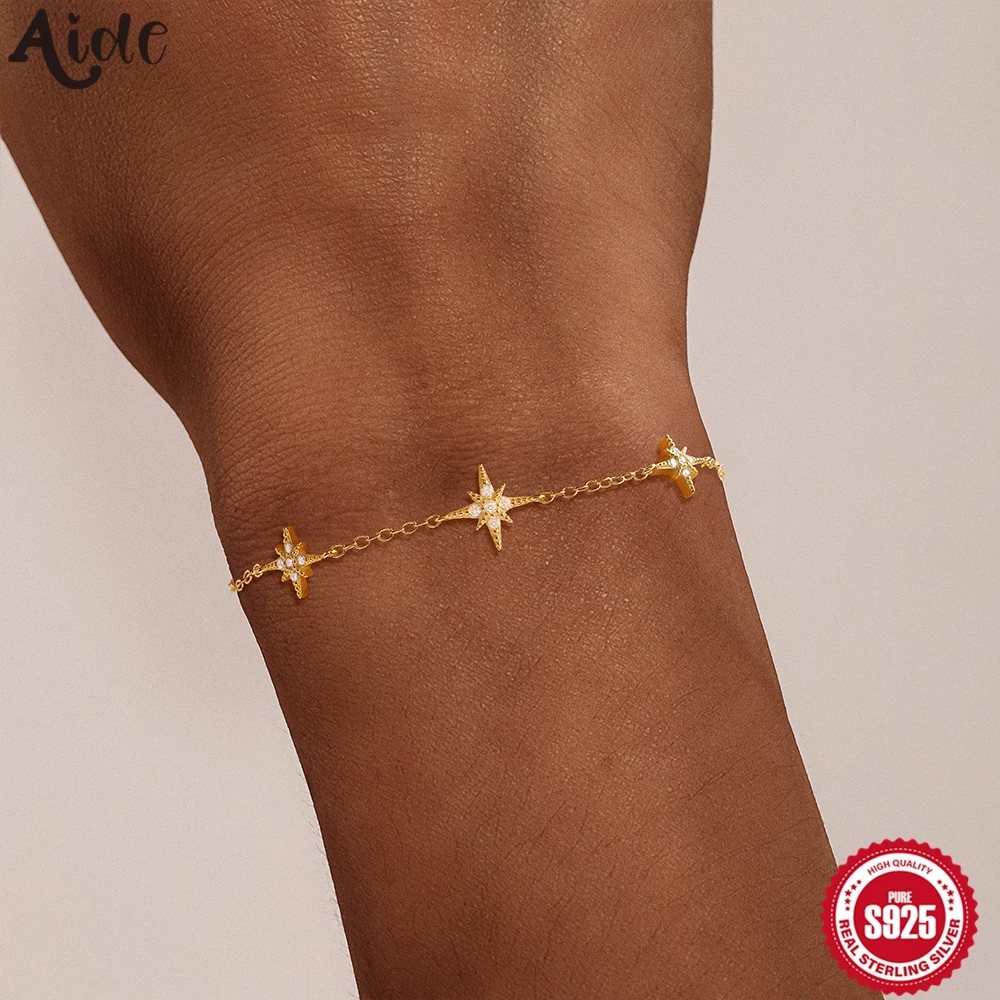 

Aide 925 Sterling Silver Female Bracelet For Women Gold Color Cute Bow Bracelet Female Mother's Day Valentine's Day Gift Jewelry