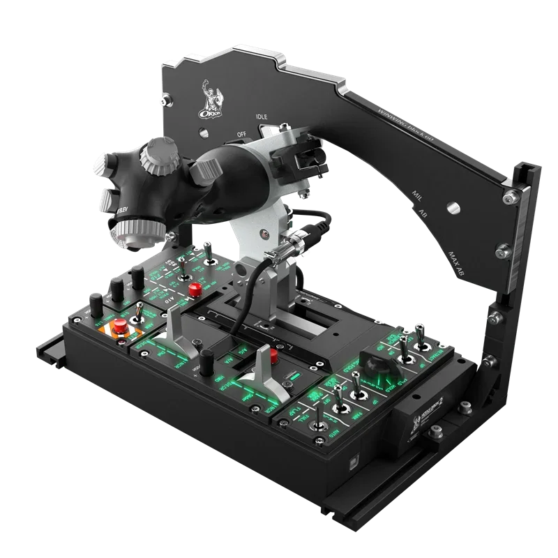 Yi Sheng Orion F16C Paquete de acelerador basculante de simulación VIP DCS de detección de energía impactante