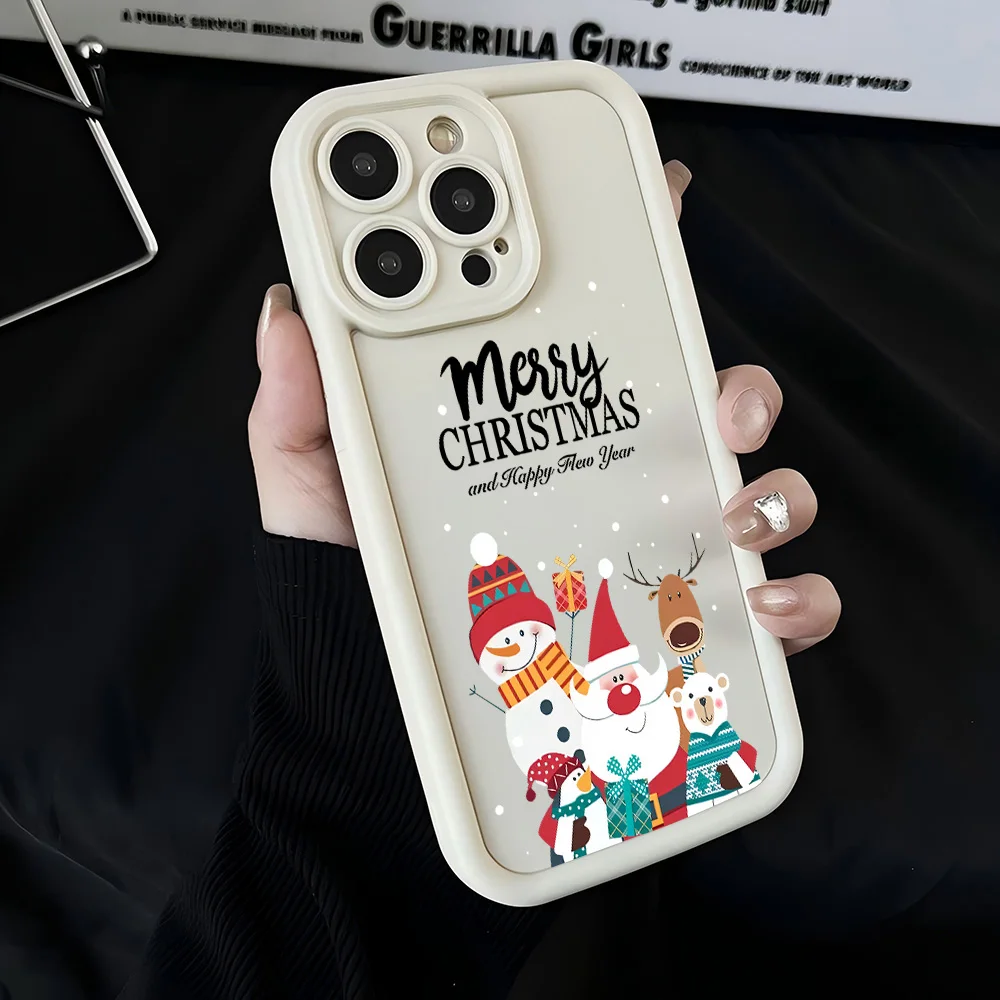 سانتا كلوز الأيائل ثلج عيد الميلاد قضية الهاتف ل Xiaomi Redmi ملاحظة 14 13 12s 12 11 10 9s 9 8 7 A5 برو زائد 4G 5 الغطاء الخلفي