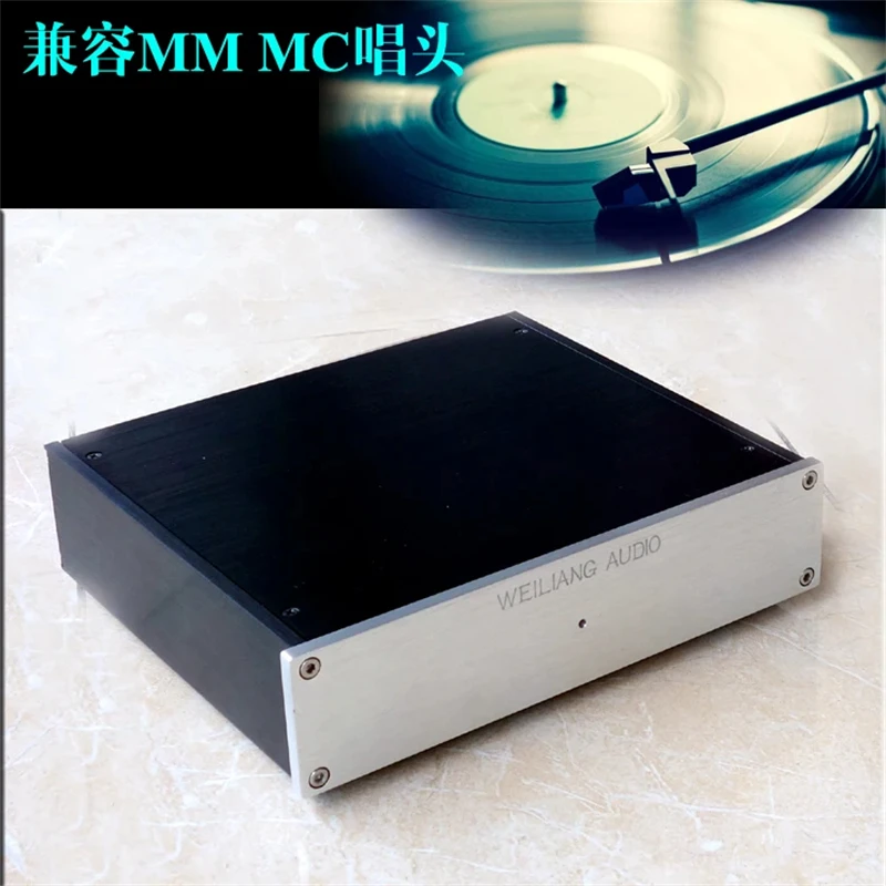 

Latest WEILIANG AUDIO cloned Germany DUAL MM MC Phono Turntable HiFi Preamp Moving Magnet LP Vinyl Pre-Amplifier/LME49720/NE5532