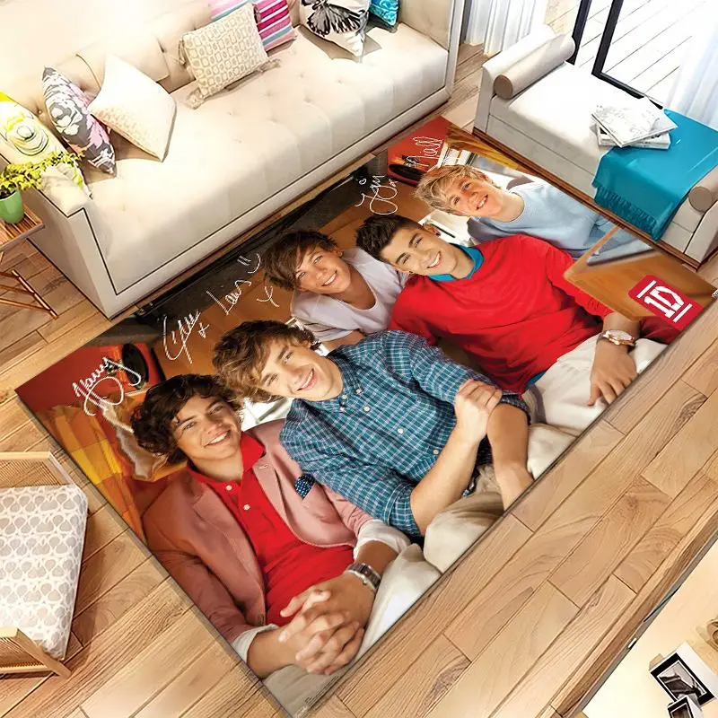 1D One D-Direction Boy Band Soft Non-Slip Large Area Rug for Living Room,Bedroom Playroom Carpet Mat for Sofa,Home Decor Gift