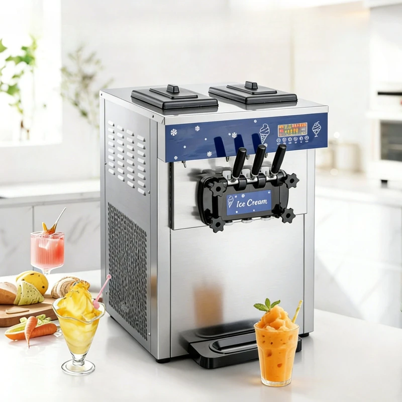 

Ice cream machine commercial automatic no-wash ice cream machine stall