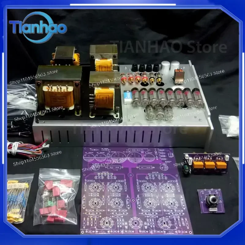 for EL84 Parallel Push-Pull Tube Amplifier DIY Kit 20W x2 Stereo Power Amp Board Classic Vacuum Tube Sound Audio Component