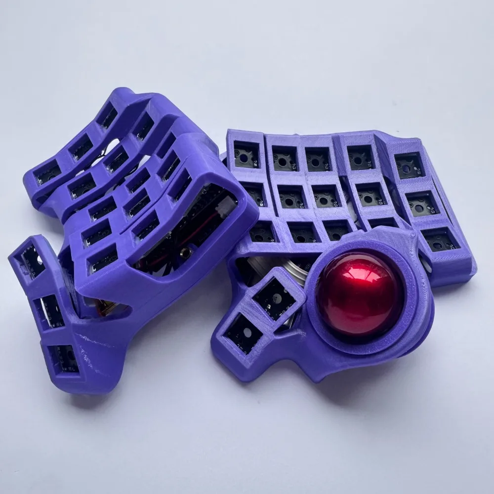 

Charybdis Nano 3x5 Split Keyboard Kit Trackball Bluetooth Wireless/Wired Hot Swap Split Mechanical Gaming Keyboard Accessories